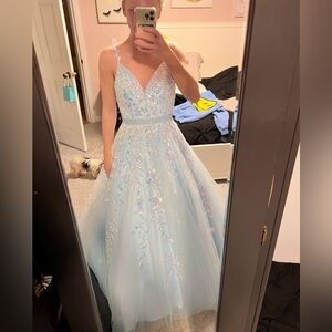 Light Blue Prom Dress